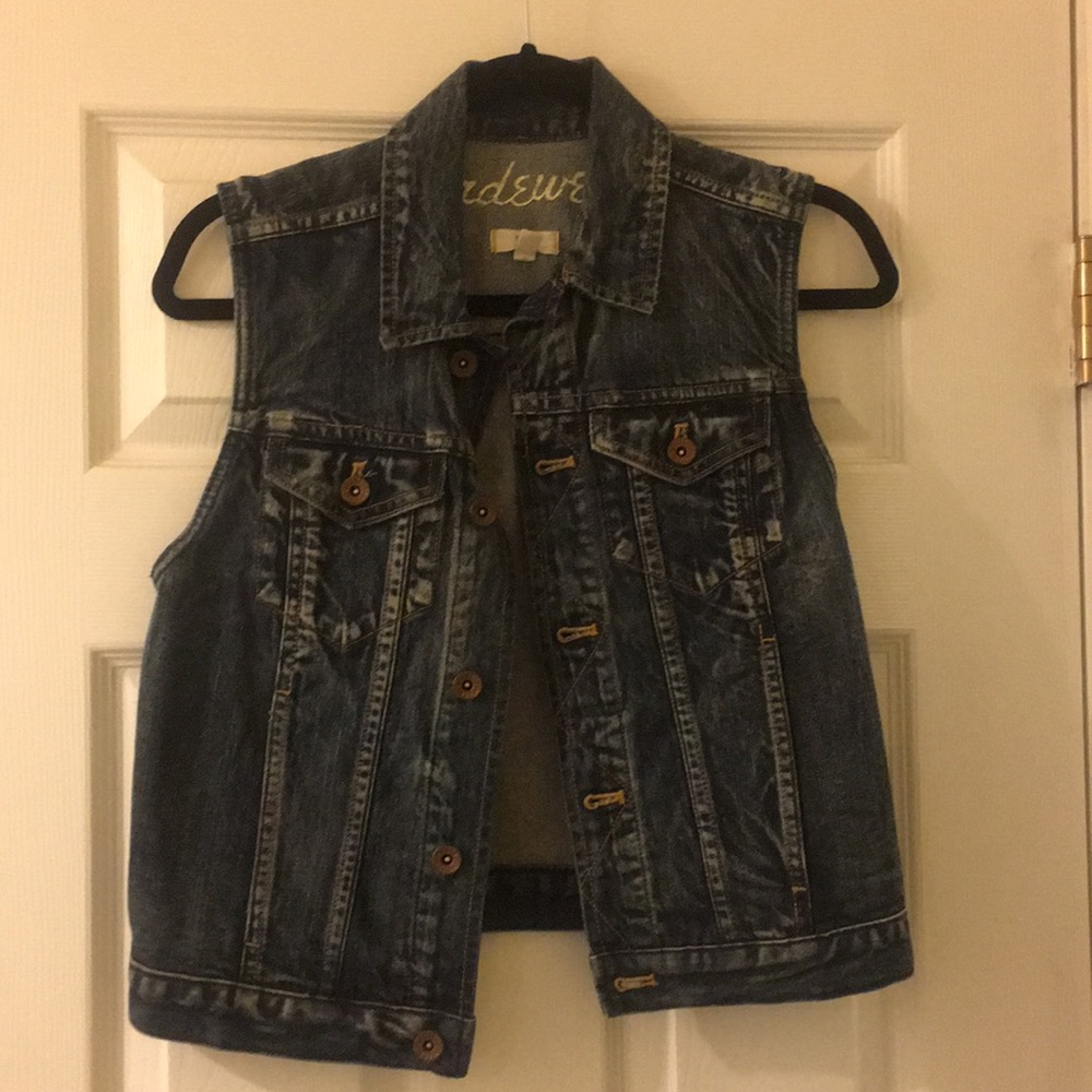 Madewell denim vest never worn
